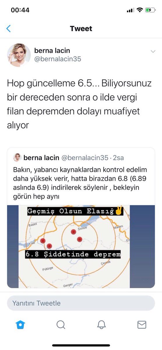 Zihniyetiniz de kendiniz gibi leş #depremElazig