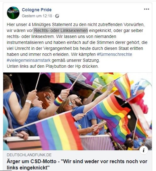 Hier unser 4 minütiges Statement zu den nicht zutreffenden Vorwürfen, wir wären vor Rechts- oder Linksextremen eingeknickt, oder gar selbst rechts- oder linksextrem. Wir lassen uns von niemanden instrumentalisieren und haben einfach auf die Stimmen derer gehört, die viel Unrecht in der Vergangenheit bis heute durch den Staat erlitten haben und immer noch erleiden. Wir kämpfen für Menschenrechte vielegemeinsamstark g