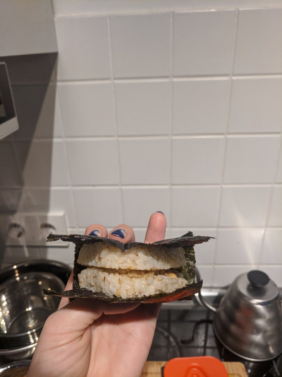 Folded up onigiri!