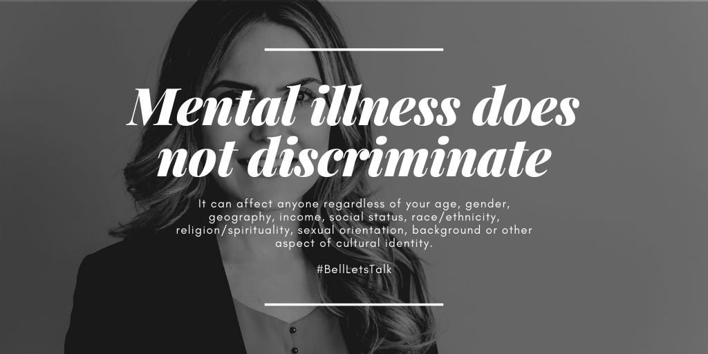 AmandaBernardo's tweet photo. When I share my story I am often confronted with the reaction "I would have never known." 
It can be both easy and hard to mask our struggles, but remember, that even those you don't suspect can be struggling with their #mentalhealth. I know because I've been there. #BellLetsTalk https://t.co/uhkn3LFi1P