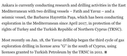 Energy ministry to grant new license to Turkish Petroleum for exploration in East Med  https://www.dailysabah.com/energy/2020/01/24/energy-ministry-to-grant-new-license-to-turkish-petroleum-for-exploration-in-east-med