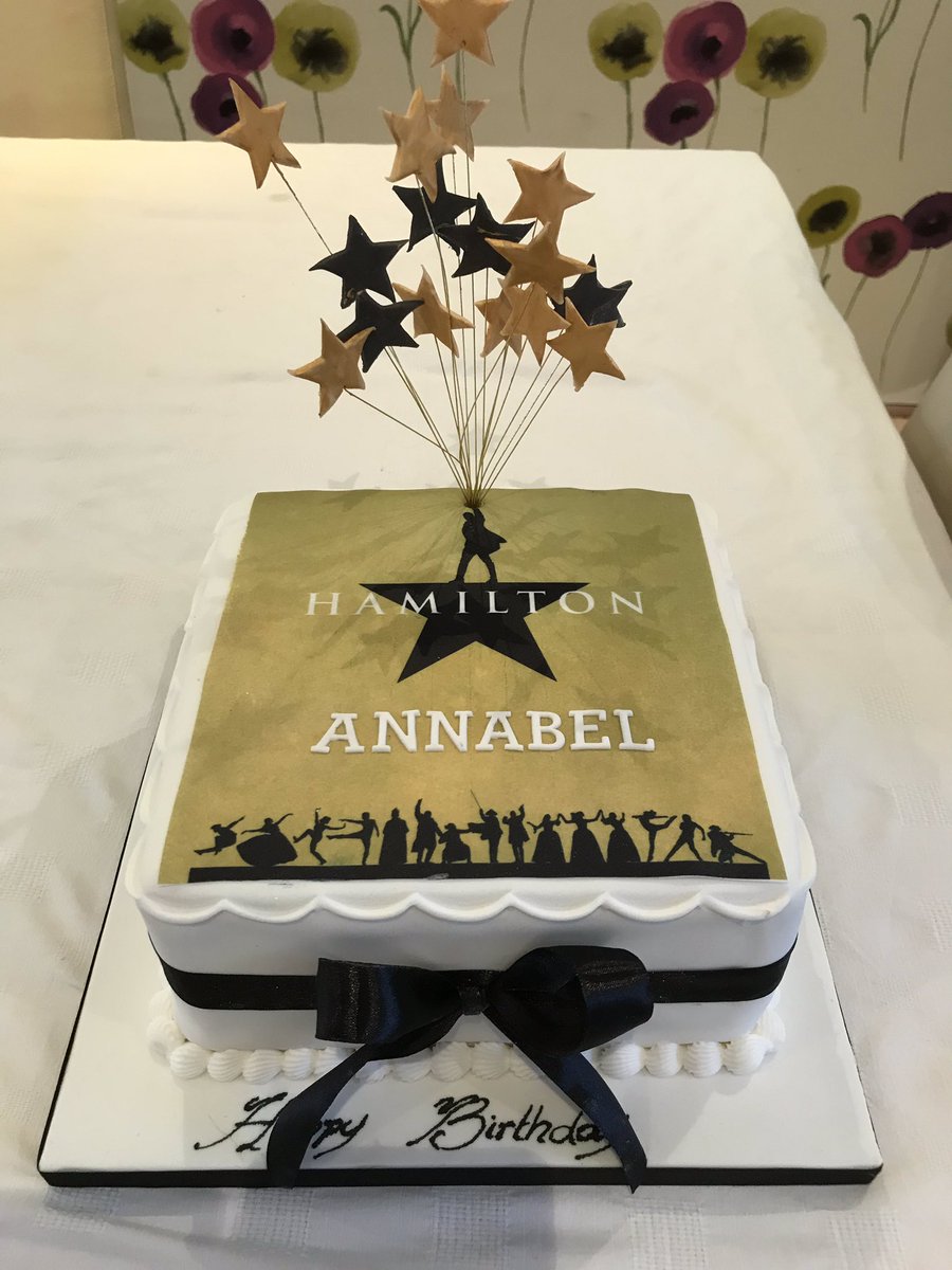 Annabel’s fantastic birthday cake after watching last nights amazing performance of London Hamilton <a href="/Lin_Manuel/">Lin-Manuel Miranda</a>