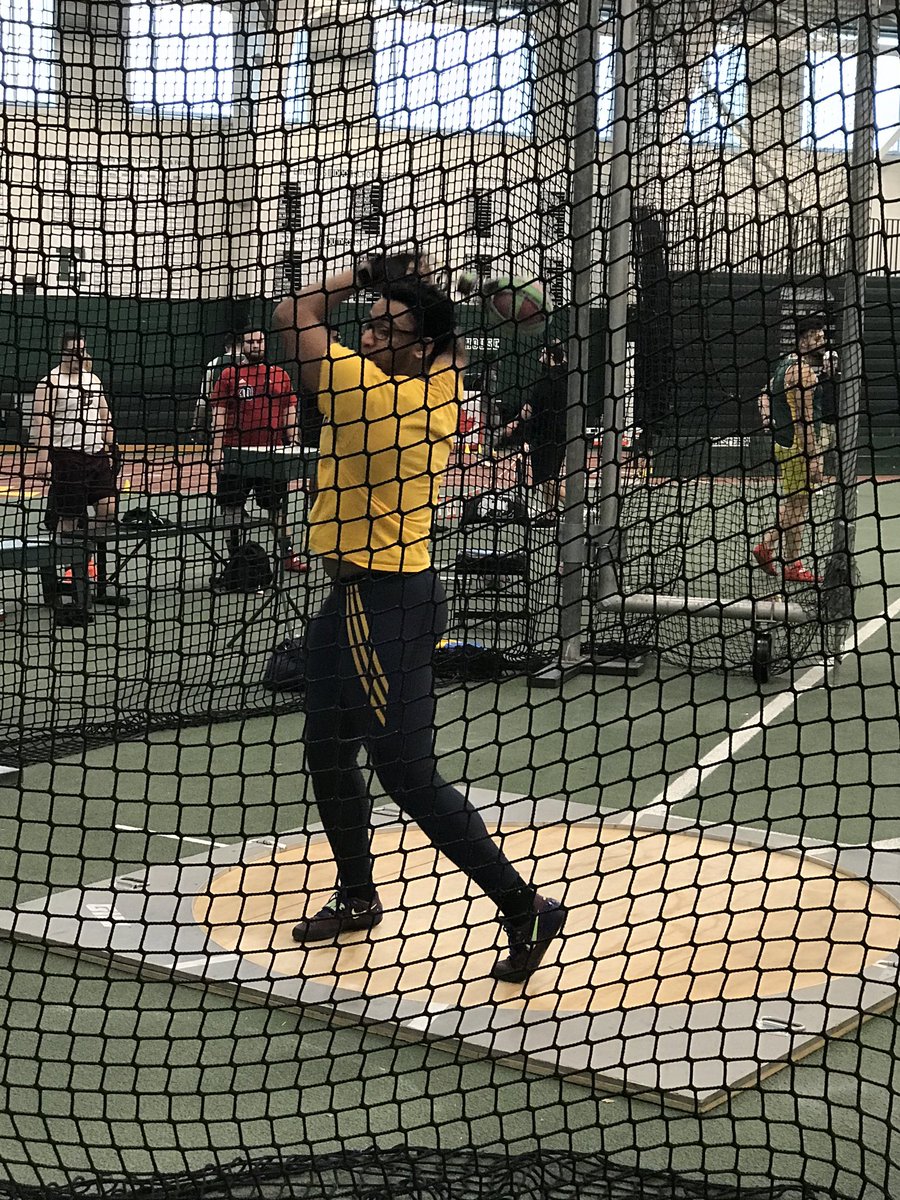 Colin_Inglis99's tweet photo. Huge PB for Tony Atkinson in the weight throw 16.27m!  Great way to start the Can Am Classic at EMU ⁦@WindsorLancerTF⁩ ⁦@WindsorLancers⁩ #windsoriscoming https://t.co/dcvy3l9O17