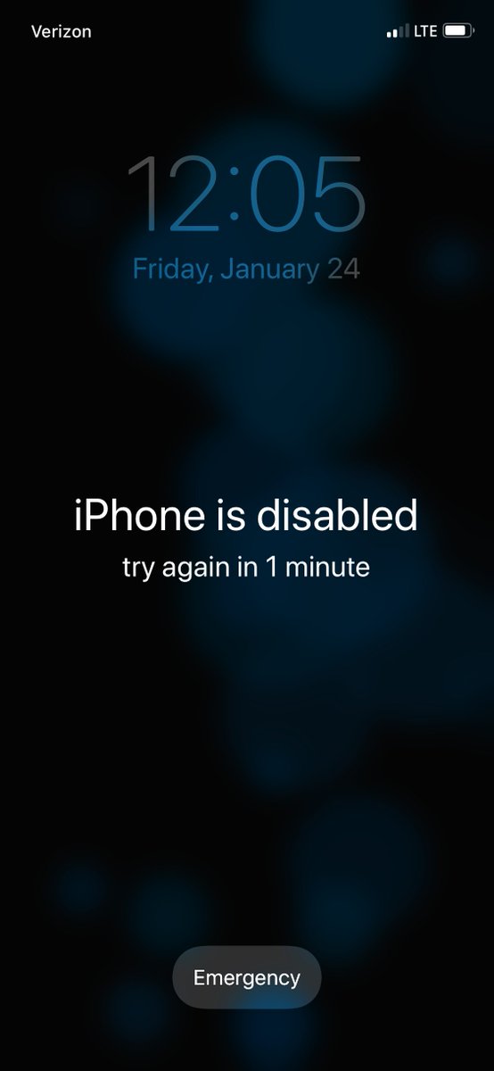 iPhone is disabled