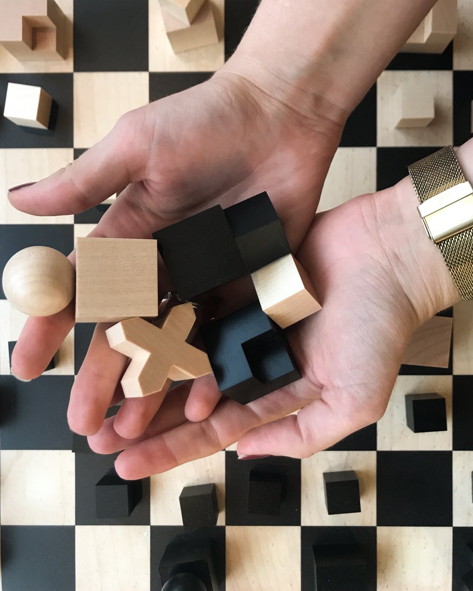 FerriousLtd's tweet photo. Designed by Josef Hartwig with focus on the elementary forms – triangle, square and circle, this game of chess with clean lines is typical of timeless #bauhaus style. 

Feel free to pop in a join us for a game! 

#altrincham #altrinchamtoday #thevalueofgreatdesign https://t.co/fchiCWCNpx