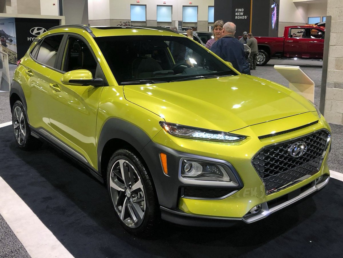 NEAutoShow's tweet image. The second day of the #NEAutoShow has begun! Head over to the #Hyundai booth to find out how you can get the chance to win a #Kona.