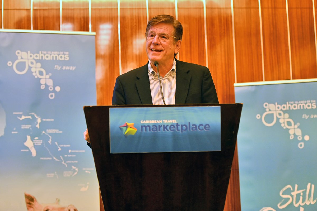 CHTANow's tweet photo. Grateful thanks to Fred Lounsberry, CEO of the Nassau Paradise Island Promotion Board and Caribbean Allied Member of the Year, for your sound guidance which ensured that #CHTAMarketplace20 was a resounding success! @Nassau_Bahamas https://t.co/nSDw2Sb0Z9