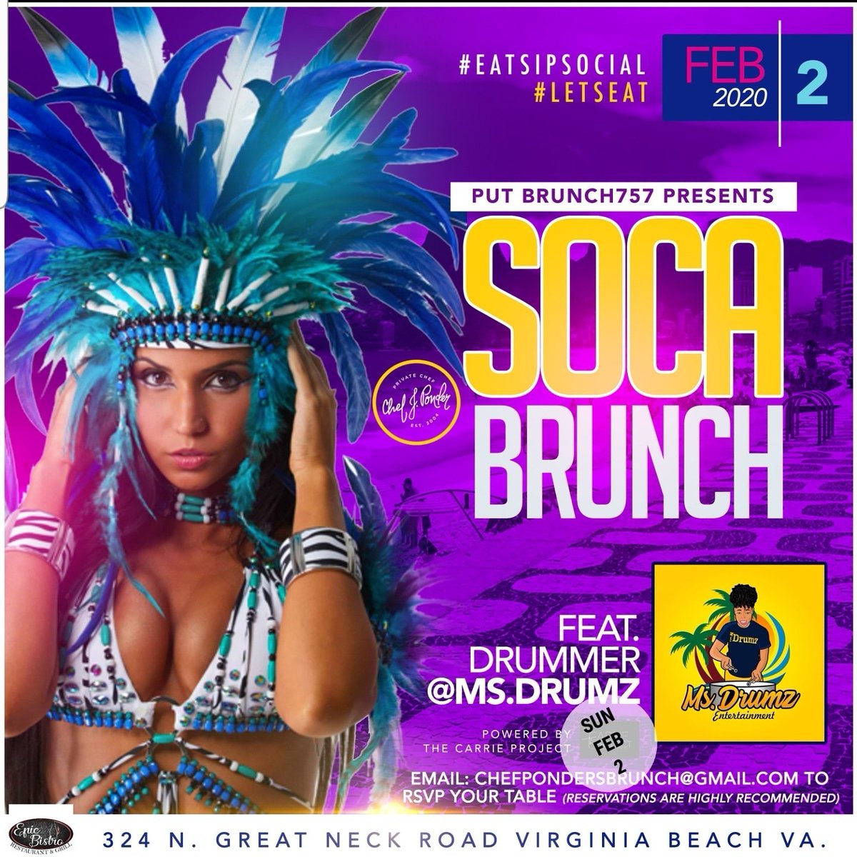 RealChefJPonder's tweet photo. #BRUNCH757 #EATSIPSOCIAL #letseat #FOODIE #hamptonroads #757brunch #757supports757 https://t.co/zX2gYalZzD