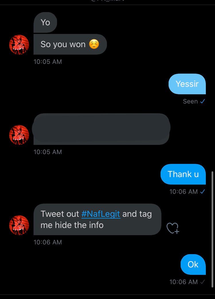 LoveBillie1638's tweet photo. @FN_Mart Is legit I just won an account. #NafLegit https://t.co/MiXnvP2e4x