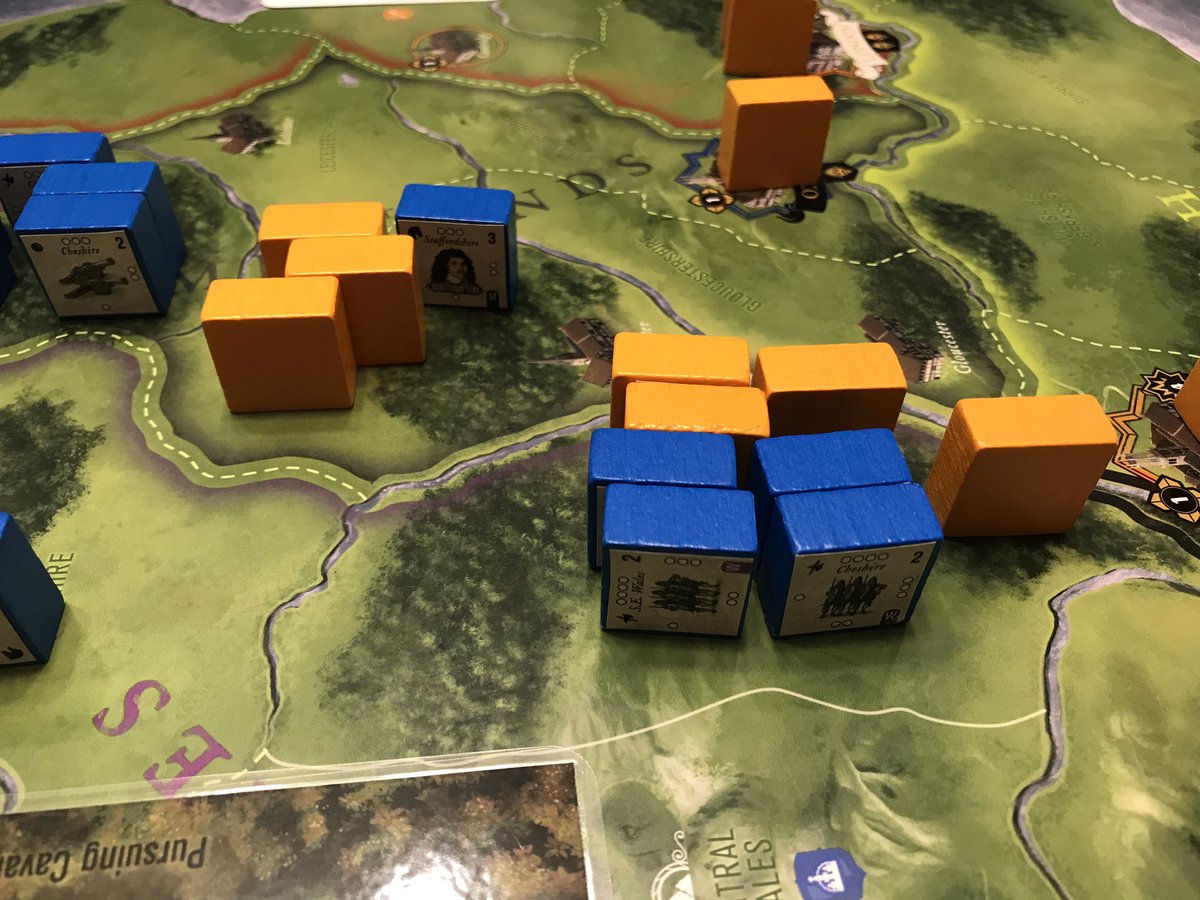 playersaidblog's tweet photo. Cornwall lays siege to Plymouth while Shropshire is host to the Parliamentarian horde led by Essex. #ThisWarWithoutanEnemy from @Nutspublishing now on Kickstarter. https://t.co/GqC41pHcCJ