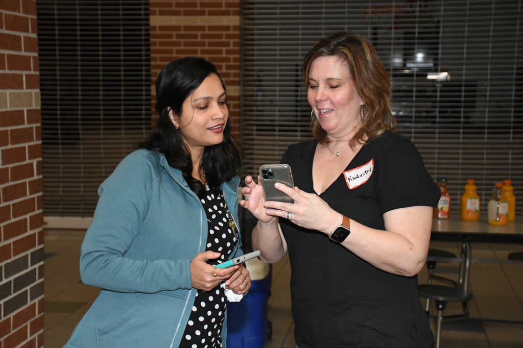 edcampcyfair's tweet photo. Participants making connections with people across the district before sessions this morning at #EdCampcyfair https://t.co/HttHNcneNX
