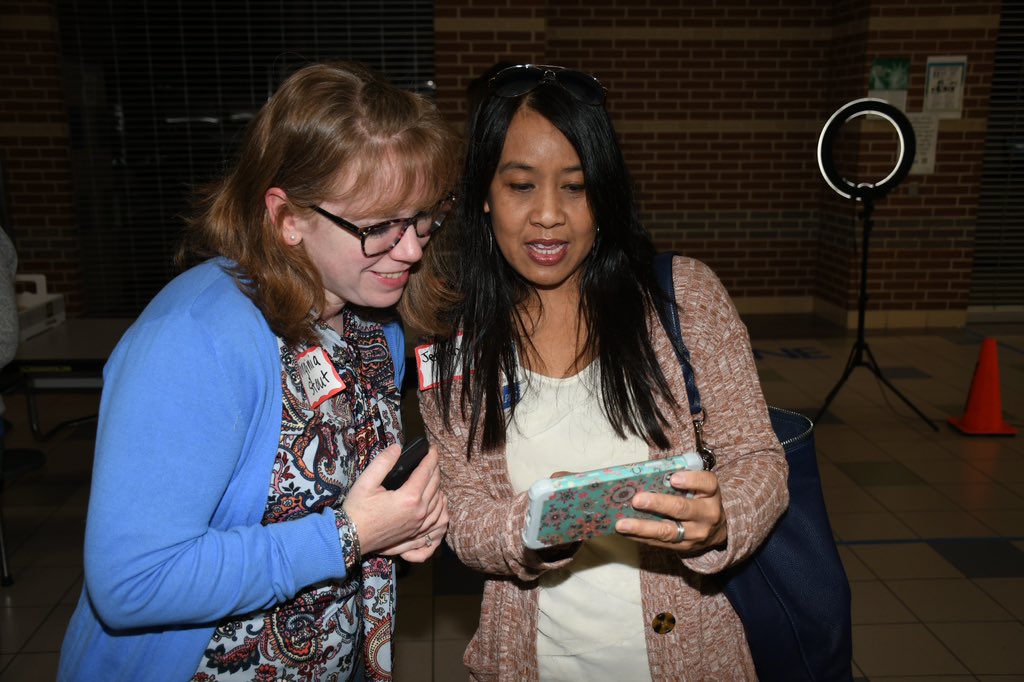 edcampcyfair's tweet photo. Participants making connections with people across the district before sessions this morning at #EdCampcyfair https://t.co/HttHNcneNX