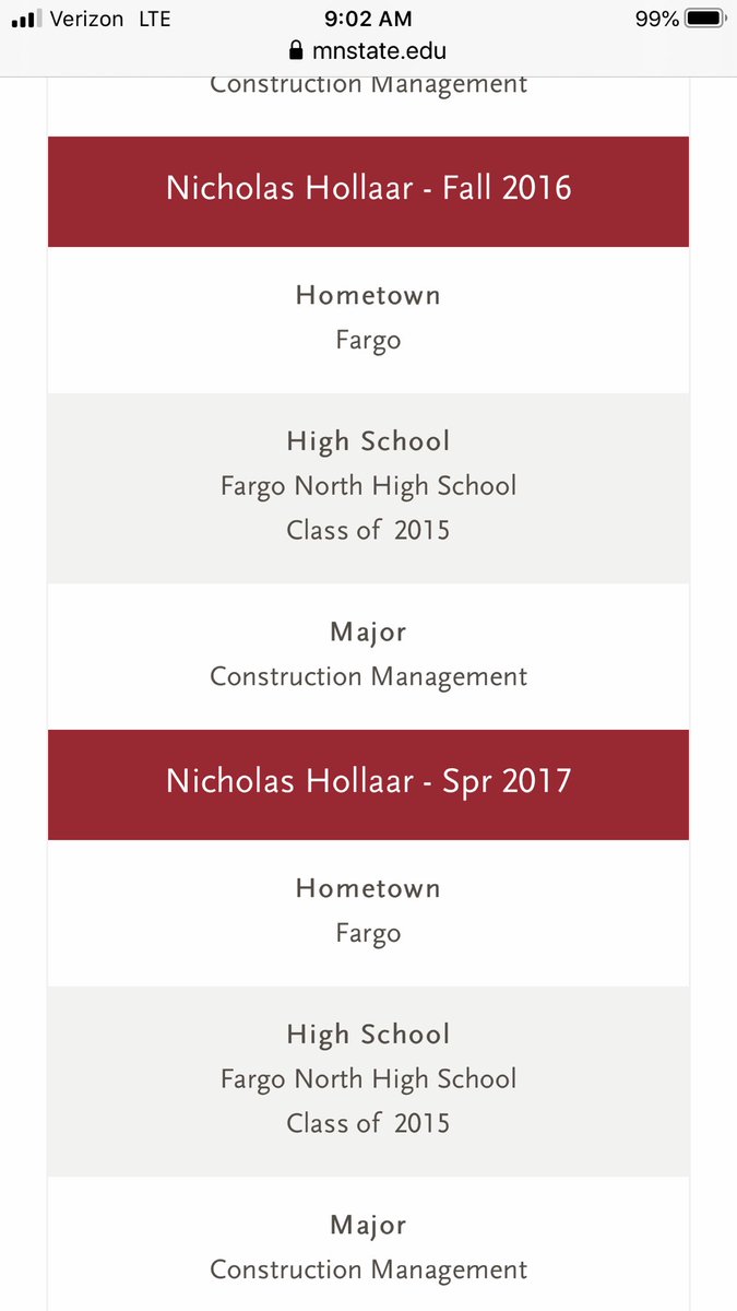 MSUMHollaar's tweet photo. Proud mom moment when I searched the new electronic @MSUMoorhead Dean’s list.  Grateful to the @MSUMCM and @MSUMPaseka School of Business faculty for the mentoring ✏️ and rigor 📚 that transforms their students’ lives and the world! 🌎  #lifetransformed
#DragonPride #proudmom https://t.co/P8RiSTn2M1
