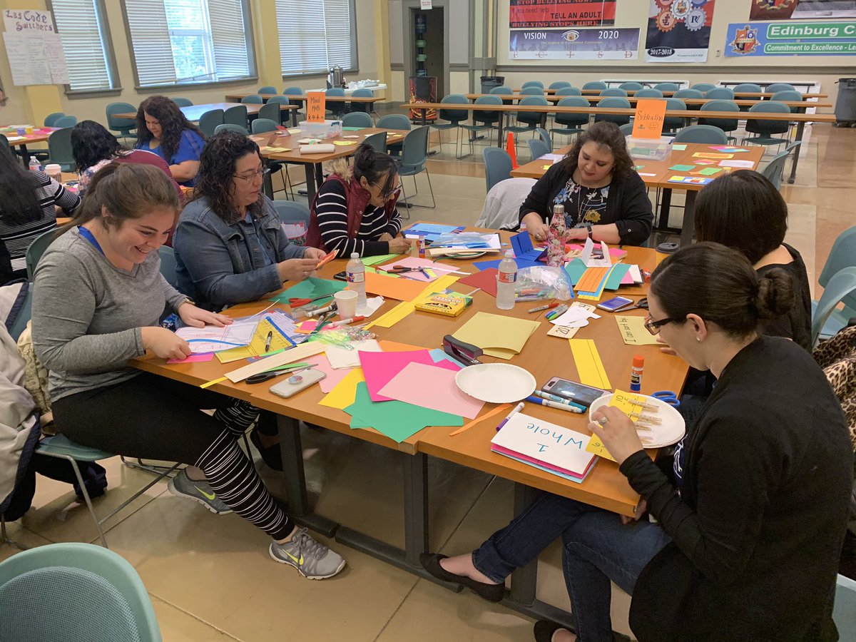 RamLealAE's tweet image. Edinburg teachers are the best! Working hard at our Hands-On Math (Make &amp;amp; Take) Session. Thank you for all you do for our students! #ConnectwithECISD #TeamMath