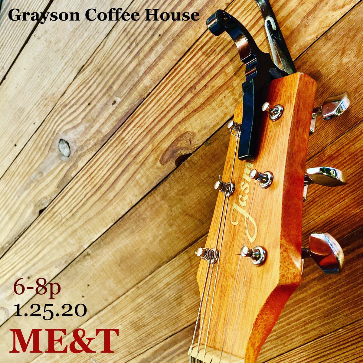 GraysonCoffee's tweet photo. Tonight the magnificent ME &amp; T will be entertaining us with their incredible music! Stop by 6-8pm, get some coffee and enjoy the live music. 
#graysoncoffeehouse #livemusicsaturdays #greatmusic #greatcoffee #graysonlocalbusiness #coffeewithfriends https://t.co/eWiddtqrqT