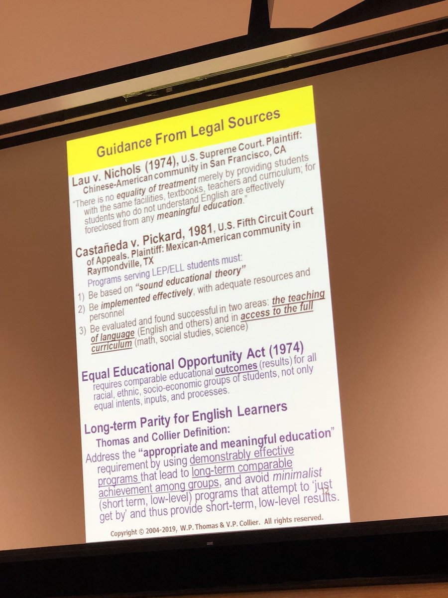 Thomas &amp; Collier lay out #Laws that support equitable #DualLanguage education #virginiadli