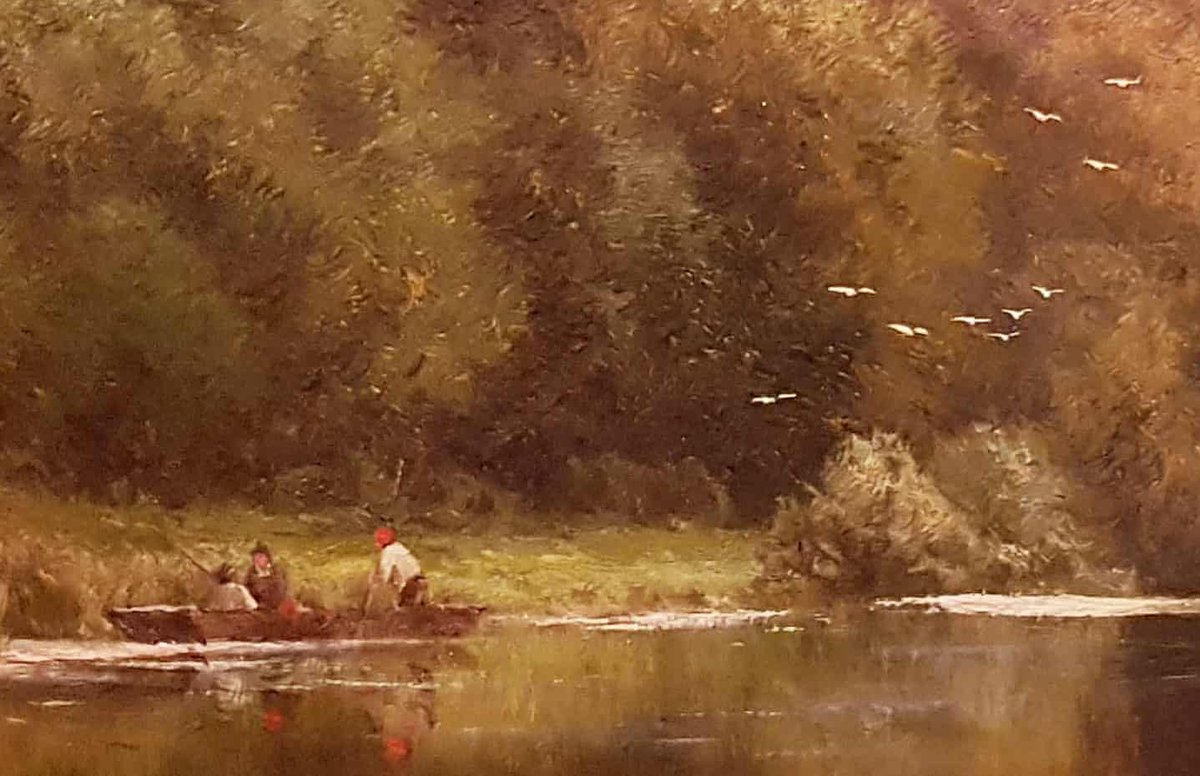 HaynesFineArt's tweet photo. One of the finest examples we have ever seen by the wonderful British landscape painter by #HenryHillingfordParker (British 1858-1930)
Titled '#Boating on the #Thames, #Clivedon Woods'
Signed, oil on canvas 24 x 42"
Read more on our website using this link https://t.co/mhysLJU1M4 https://t.co/2Dxuu9jPFO