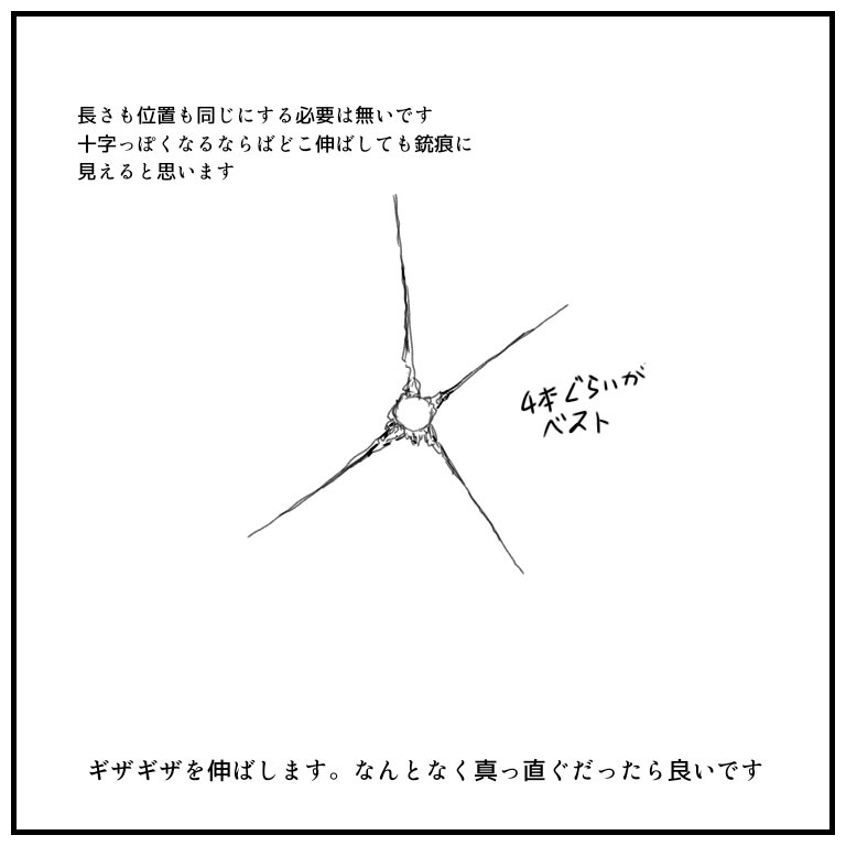 Kazun 銃痕の描き方 自己流 T Co Il5fvm1z6s Twitter