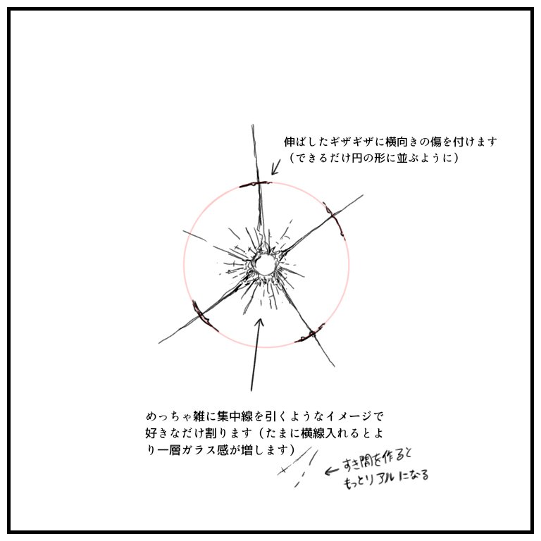 ワイヤレスkazun 銃痕の描き方 自己流