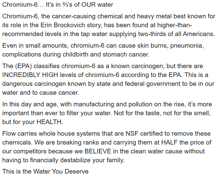 FlowFiltrations's tweet image. #WhatIsInMyWater #CityWater #Healthy #CleanWaterForAll #chemicalfreehome #safewaterforall #EcoFriendlyProducts #homesecurity