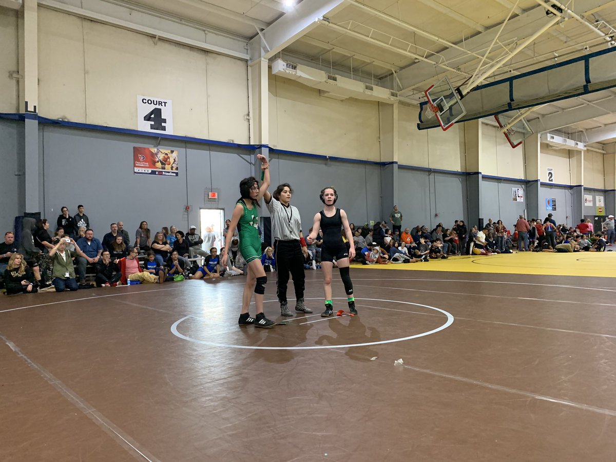 DragonMSWrestle's tweet photo. Brenna is in the Middle School State Finals for the second year in a row! https://t.co/ehR3GXopZ0