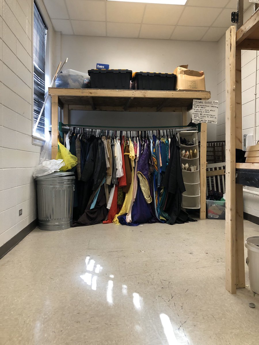 ALBTheatre's tweet photo. This was one of the best workcall crews of all time! So proud to show you the new and improved costume room! Super proud of these wonders thespians! #wondersthespian #beawonder #mykcs #wondersnevercease https://t.co/KAibzKvMqH