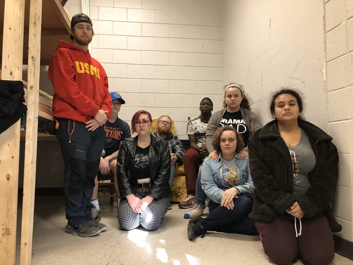 ALBTheatre's tweet photo. This was one of the best workcall crews of all time! So proud to show you the new and improved costume room! Super proud of these wonders thespians! #wondersthespian #beawonder #mykcs #wondersnevercease https://t.co/KAibzKvMqH