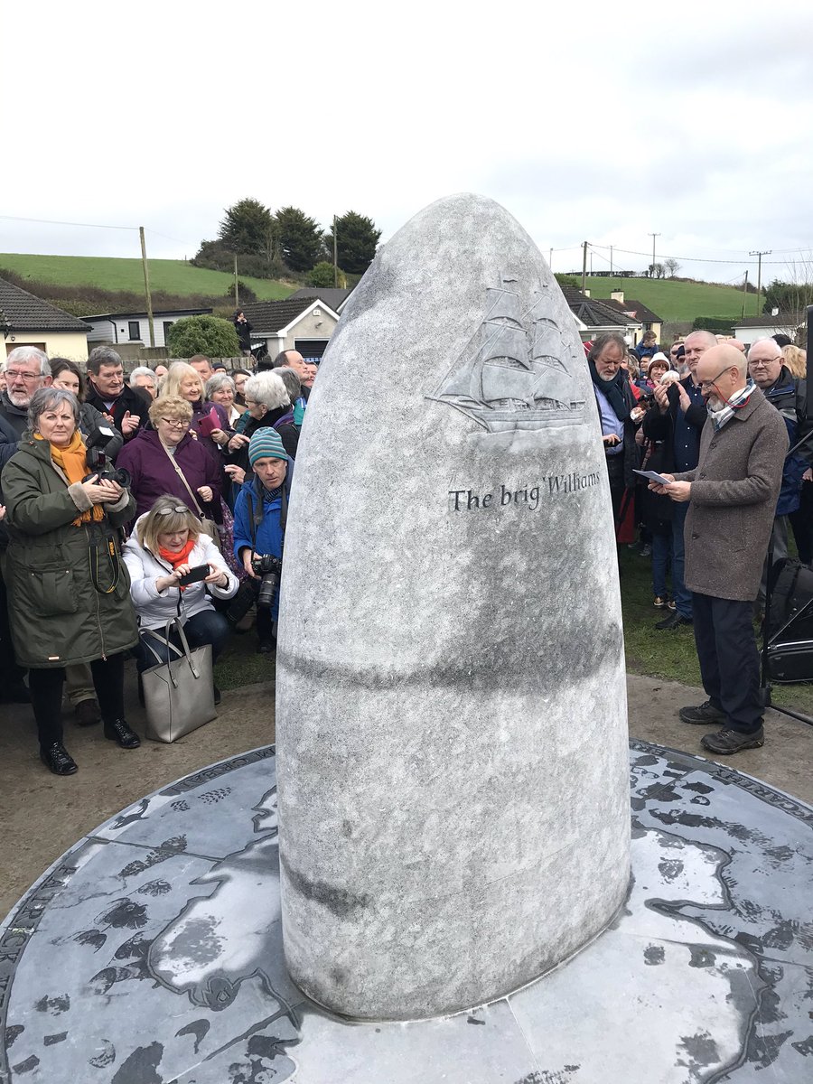 mark_mellett's tweet photo. Privileged on behalf of @defenceforces &amp; with @naval_service Cdre Malone to participate in a ceremony to mark the extraordinary achievement of  Ballinacurra man, Edward Bransfield, of @RoyalNavy who was first to map Trinity Peninsula #Antartica #Courage #Sailor #Mariner https://t.co/eNPwwVbty4