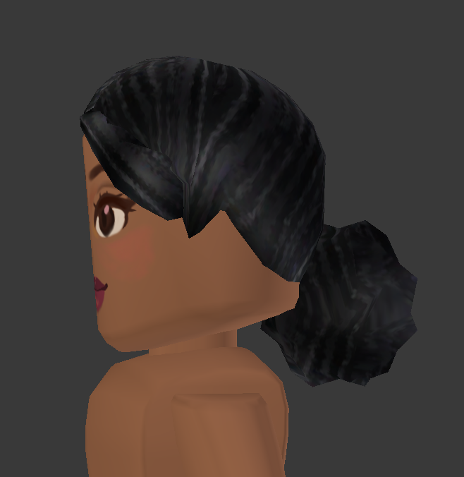 Evilartist On Twitter I Made A Slicked Back Low Bun Hair Eeee I Drew The Face Too In Blender What The Heck And I Actually Really Like It Lol Might Remake It - carl on twitter roblox vs blenders ui