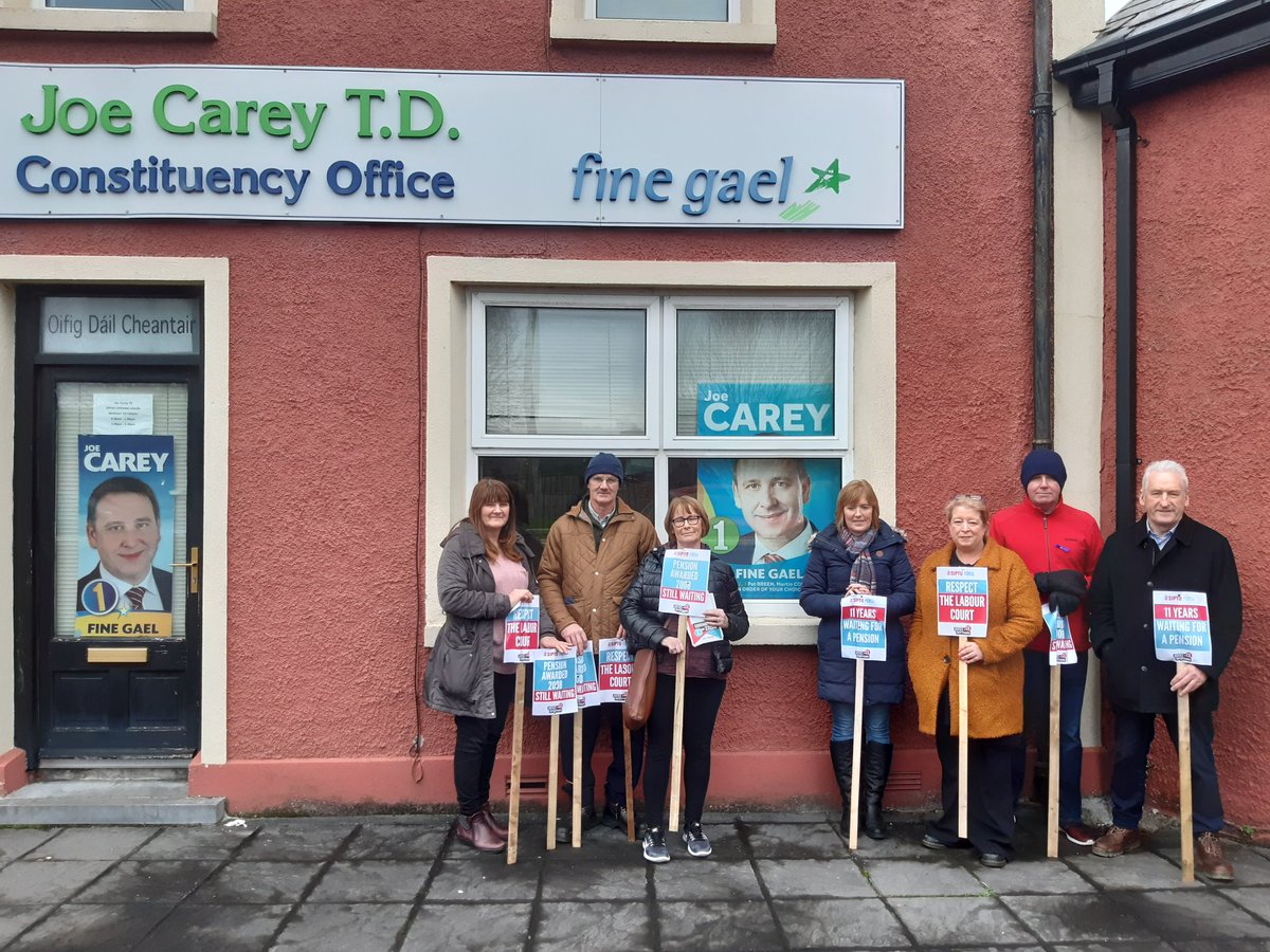 We got to speak to <a href="/joecareytd/">Joe Carey</a> office today. Who took our concerns onboard. We await an official answer. <a href="/ReginaDo/">Regina Doherty MEP</a> still time for <a href="/Paschald/">Paschal Donohoe</a> to deliver? <a href="/FineGael/">Fine Gael</a> #nopensionnovote <a href="/ClareEcho/">The Clare Echo</a> <a href="/ClareChampion/">The Clare Champion</a> <a href="/ClareFM/">Clare FM</a>