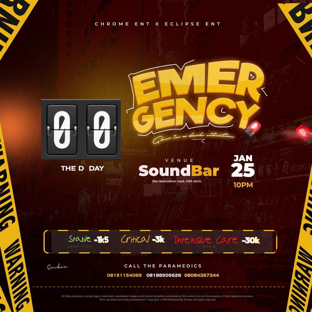 CHROME__ENT's tweet photo. Emergency is today 🚨🚨🚨🚨. #Emergency2020 https://t.co/5rRkbQtRJc