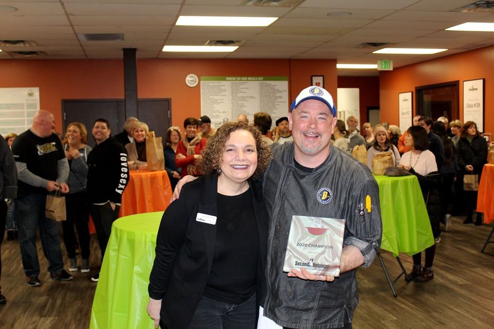 Congrats to Team Indiana chef Roger Hawkins of <a href="/CircleCitySoups/">Roger W. Hawkins</a> for winning the <a href="/SecondHelpings/">Second Helpings</a> #SouperBowl with a delicious Elote Corn Chowder!