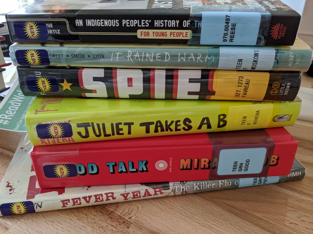BrittanyGargano's tweet photo. @MrsPageTurner @UCPLNC The best!!! My book haul this afternoon ππ₯π Got my β and ready to dive in! #booklove #Bettertogether #Literacy4U #NerdyBookclub #RedhawksRead #UCPSLibraryLife @UCPLNC https://t.co/yFJHS06NI6