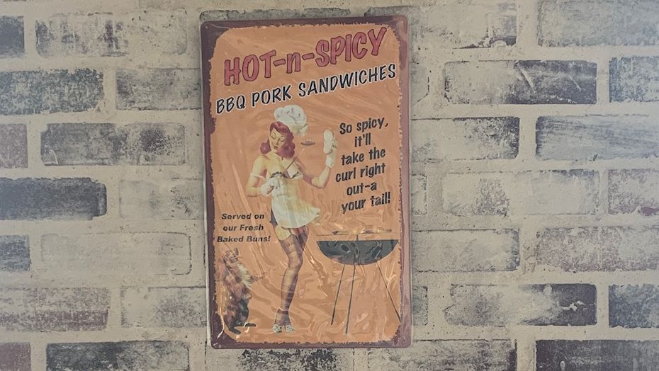 Hot &amp; Spicy, just how we like our XXX and #Hot #BBQsauces 

#wallart #whywebbq #babybluesbbq #barbecue #fixins #smokin #venice #echopark #spicy #bbqsauce #Habanero #serrano #poblano