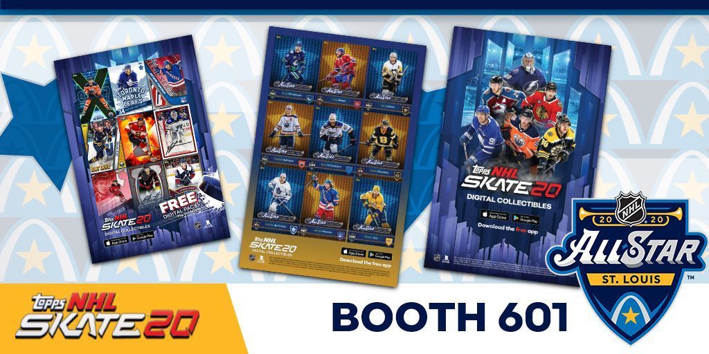 ToppsNHL's tweet photo. Head into the #NHLAllStar game stocked up with awesome #ToppsNHL gear, including a free poster and exclusive digital pack. Download the app and grab the prizes while they're hot! ๐ฅ๐ฅ๐ฅ https://t.co/NoVRR1Iueu