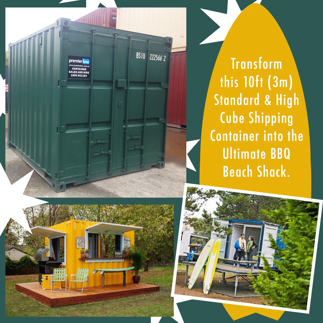 premierbox's tweet photo. Transform a 10ft (3m) Standard & High Cube Shipping Container into the ultimate BBQ Beach Shack. If you're looking to start a project like this, give us a call on 07 3888 3751 or send an email to sean@premierbox.com.au
#buycontainer #premiershippingcontainers #containershed https://t.co/aLvKxNeUES