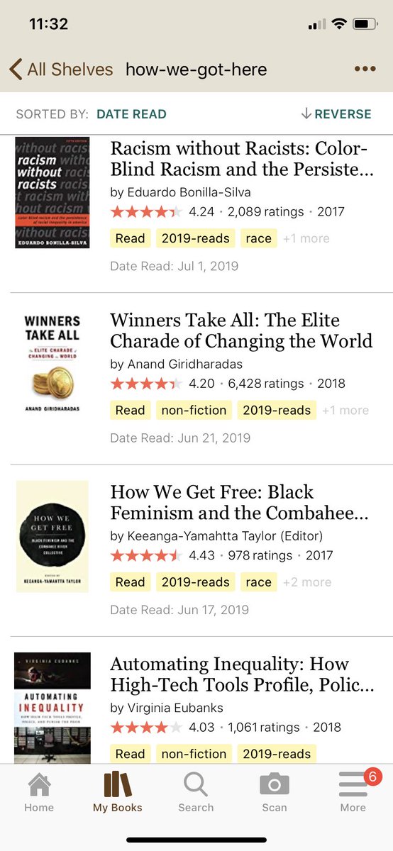 Racism Without Racists; Winners Take All; How We Get Free; Automating Inequality