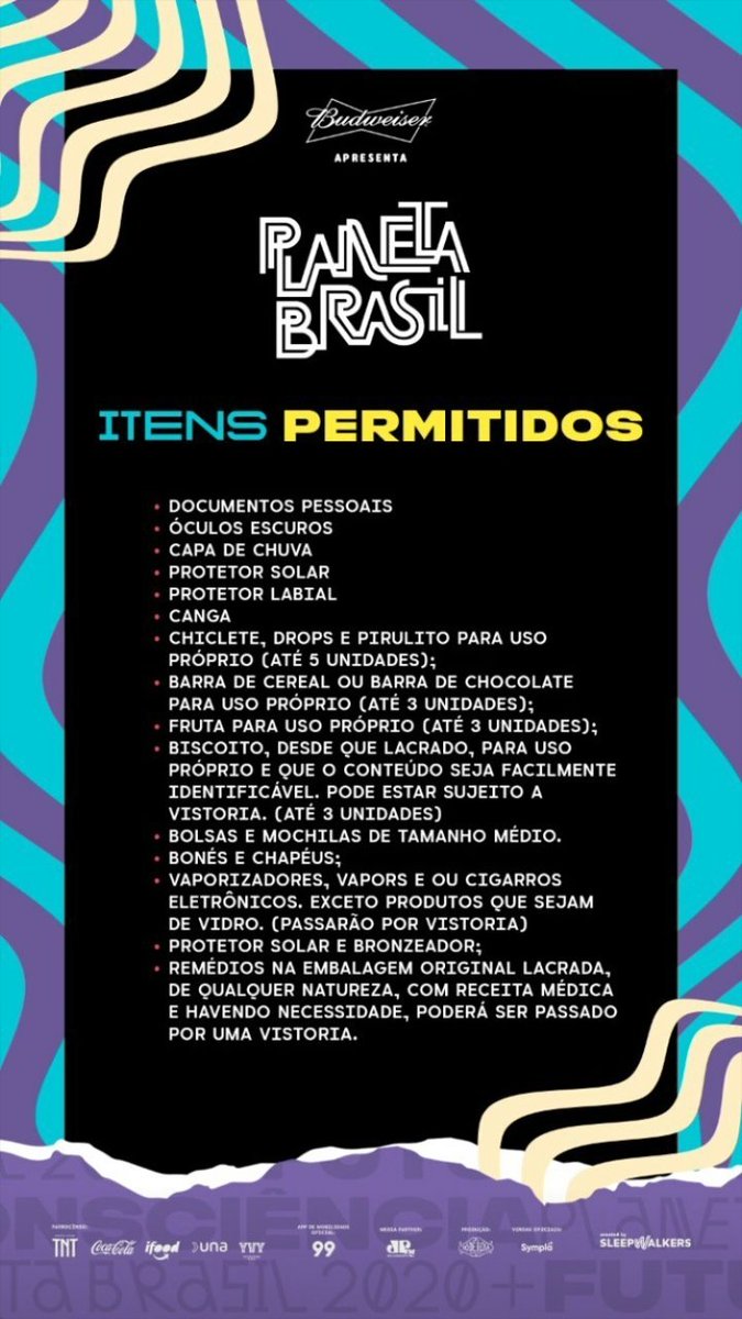 sti_fibr's tweet photo. AE GALERA SE LIGA!
Estão jogando uma par de coisa fora na revista pra entrar, então fica atento aos itens permitidos! 
#planetabrasil #stifi https://t.co/kCMTIpBLva