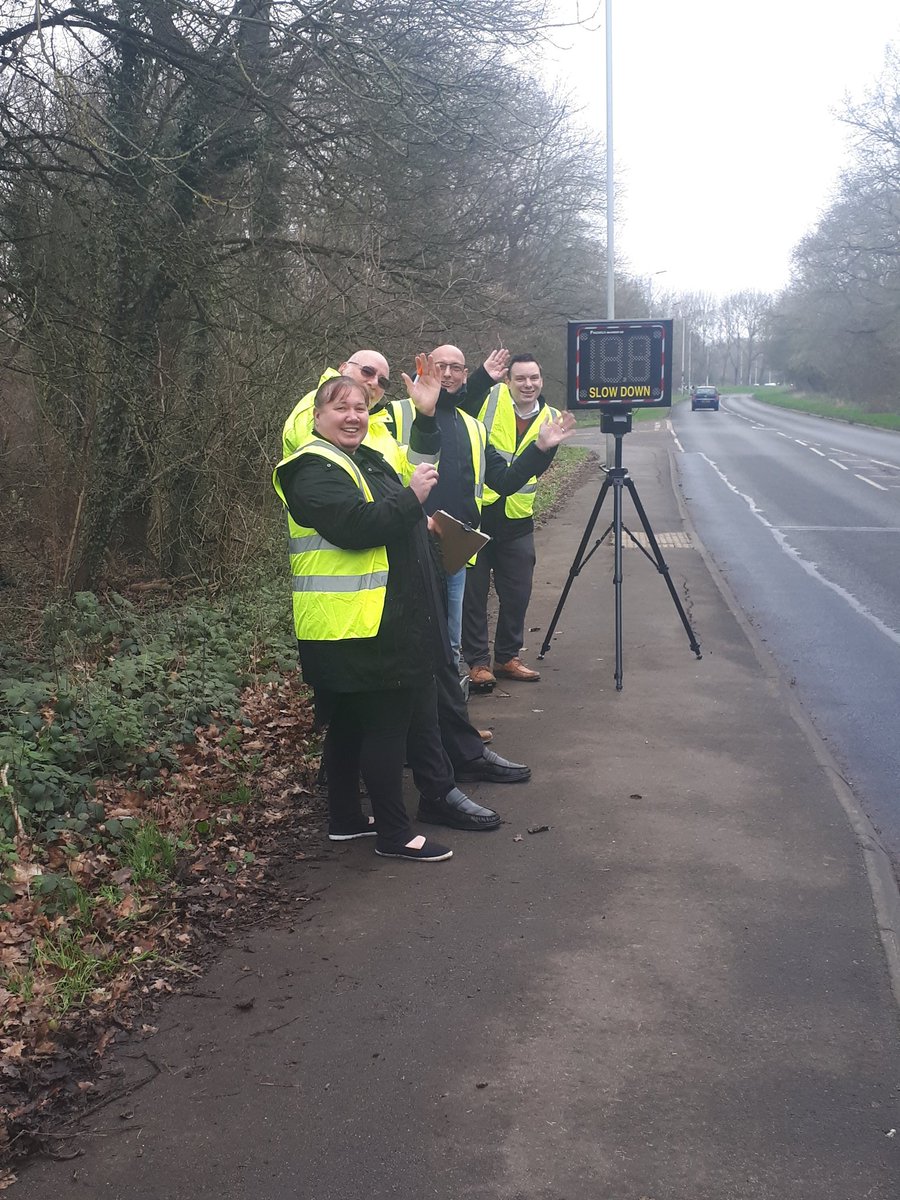 Great to be out with the Bretton Speedwatch team today on Bretton Way.. with all cars visibly slowing down. Lots of car horns tooting in appreciation  and giving us a wave!  #teambretton #saferbretton.