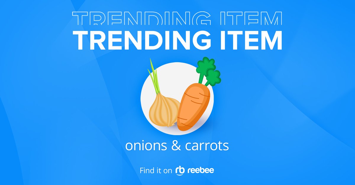 reebeeInc's tweet photo. Carrots and onions are trending - perfect for #soupseason! 
Homemade soup packed with veggies: high in nutrients and low in cost. 🥕

Browse Carrots ➡️ https://t.co/GsaFX9AcpC
Browse Onions ➡️ https://t.co/XFclR2WVzg

#shopsmarter #smartcooking #reebee https://t.co/y8hNp96cwe