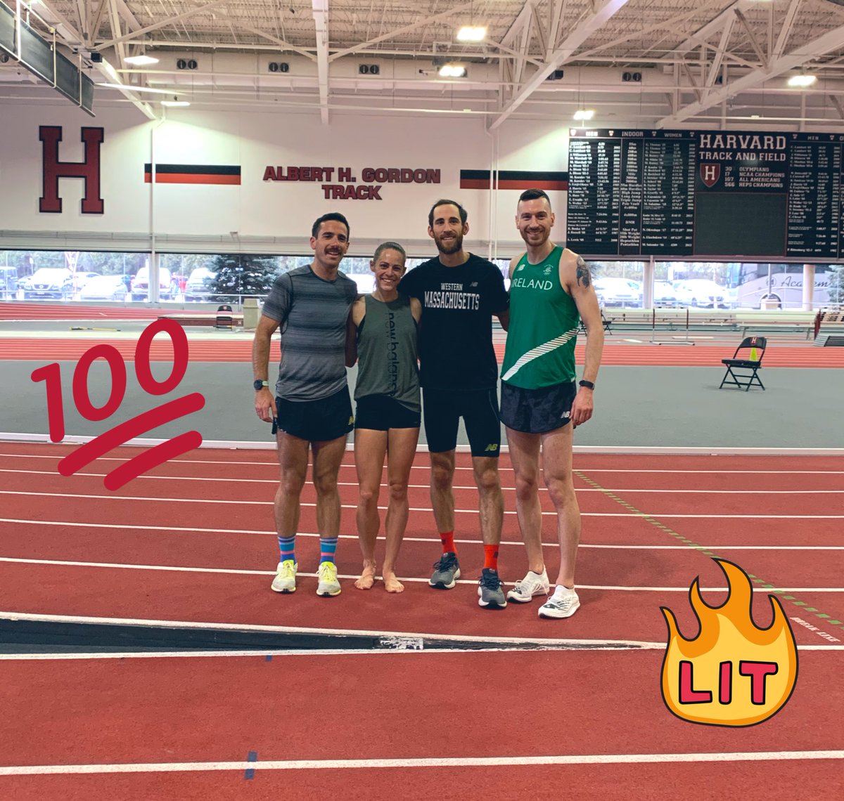 Thank you @HarvardTrack_XC for letting me crush a hard session on your track this morning. A key sea-level session with some excellent pacers. 🙏💪