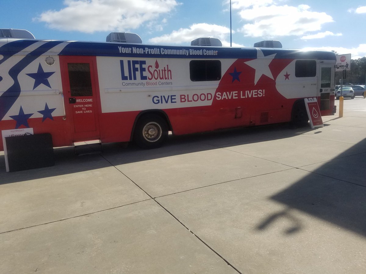 The Bloodmobile is back at 803 New Franklin! Already gave my share! How about you! EV