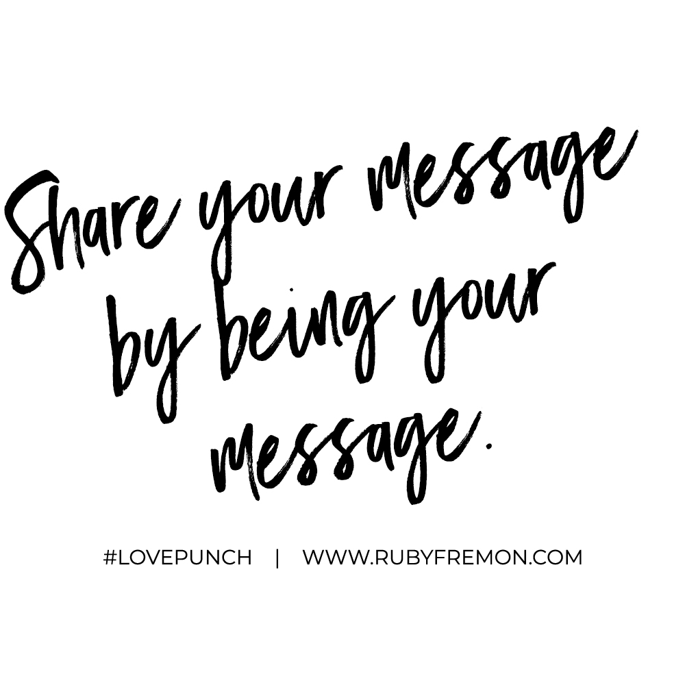 IAMRUBY's tweet photo. Today’s #LovePunch ❤️👊🏽✨#beyourmessage #liveyourtruth https://t.co/LrS83ObdV6