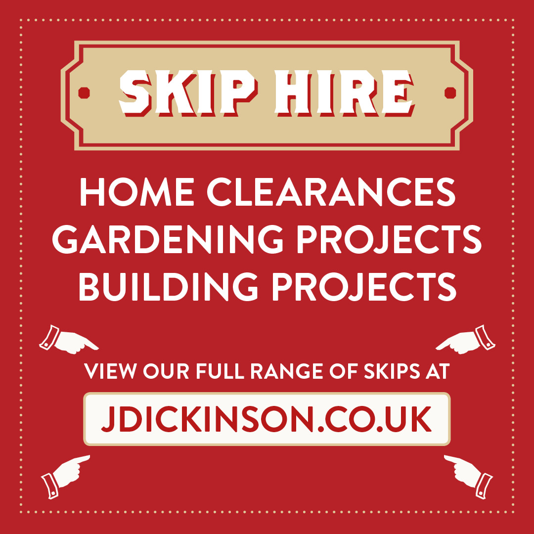 What's on your agenda for 2020?
🔴 Home clearance
🔴 Gardening project
🔴 Building project

View our full range of skips
jdickinson.co.uk/skip-hire/

#SkipHire