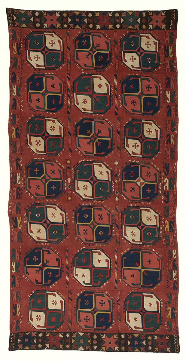#BurnsNight tonight! We assume Brian MacDonald stand M3 will be celebrating so let’s add a toast to all our #lartafair exhibitors for a good evening &amp; last day tomorrow (Sunday 26 Jan till 6pm) distinctive C19th #Uzbek #Kirdingil #flatweave #carpet c 4 x 1.5m from Brian