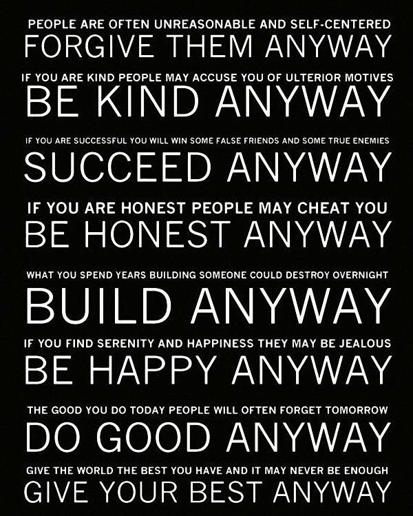 Morgan_Corbett's tweet photo. Words to live by from Mother Teresa https://t.co/Tz0DAB5INm