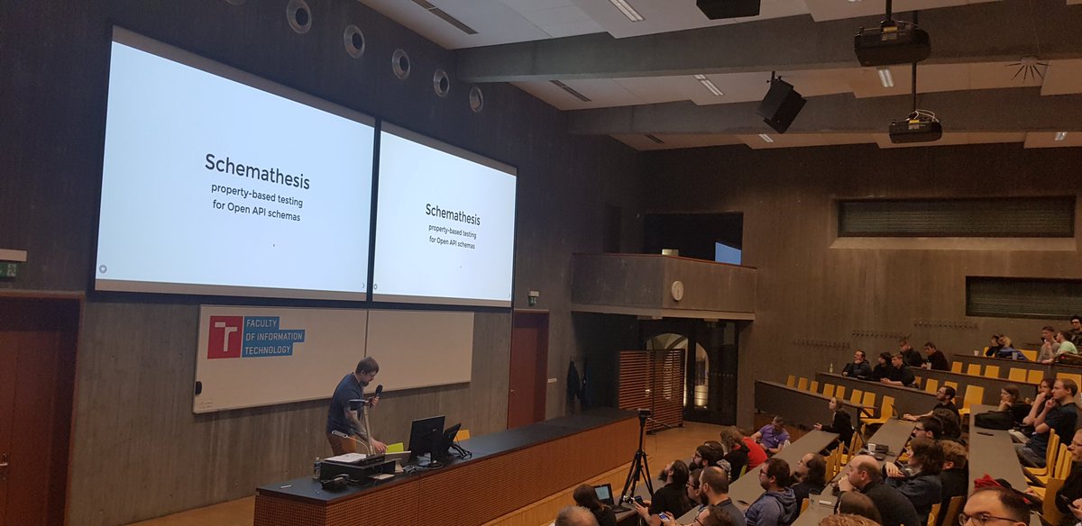 jonatoni's tweet photo. .@Stranger6667 speaking about #Schemathesis at #DevConf_CZ 🎉 https://t.co/R8S6JOS7SL https://t.co/mjwwsa73x4