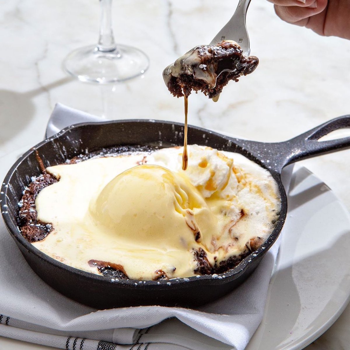 Let it rain (sleet, snow, whatever this is)❤️ #dessert #brownies #whatsfordinner <a href="/LeMeridienIndy/">Le Meridien Indy</a>