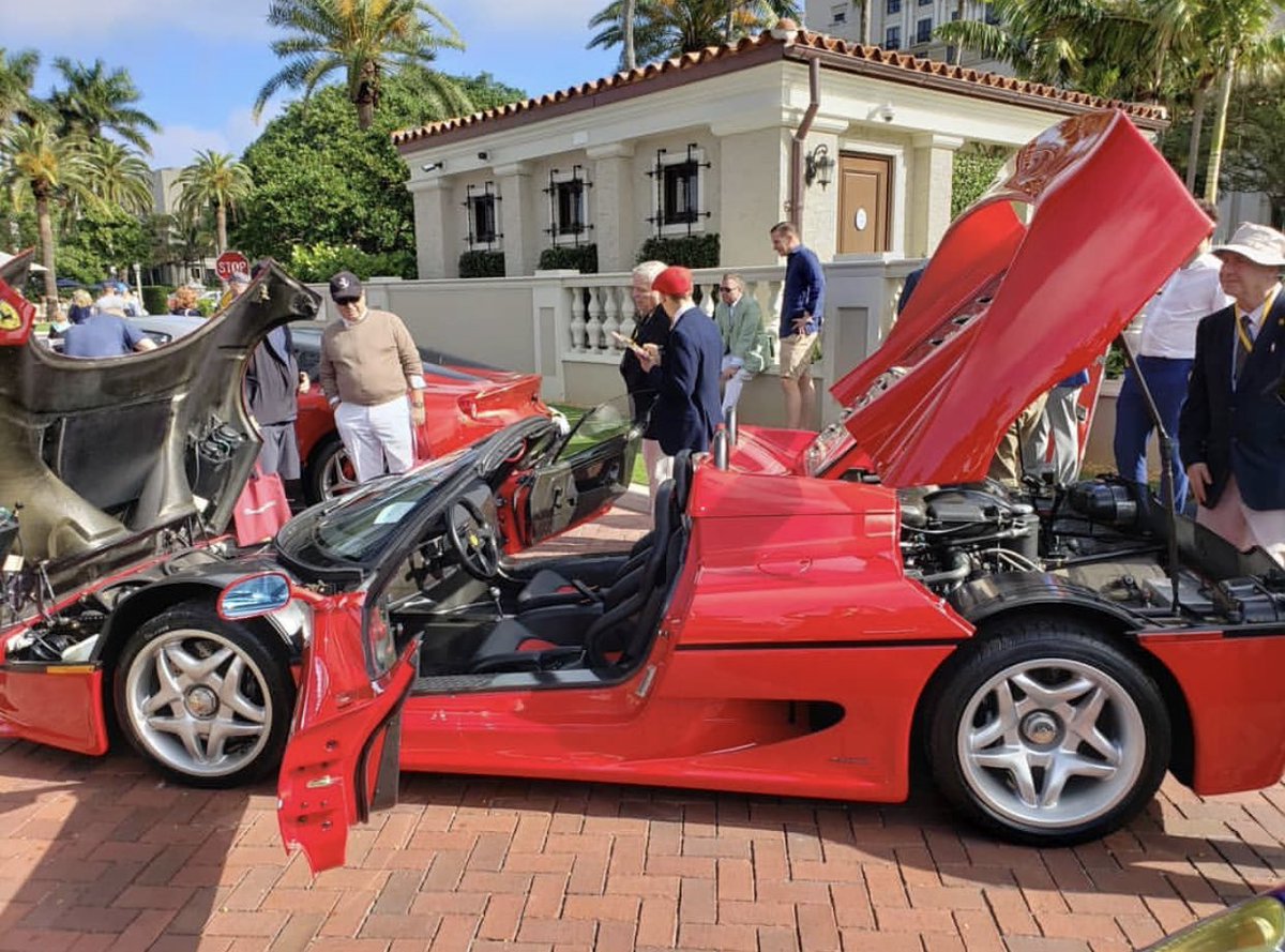 BacchelliVilla's tweet photo. At @CavallinoEvents 2020 celebrating all about #Ferrari heritage and preservation 😍
6️⃣0️⃣ Years of SWB California 
6️⃣0️⃣ Years of the 250 GTE 2+2 
2️⃣5️⃣ Years of the F50

 #cavallino2020 #carshow #carrestoration #coolcars #carrestoration #classiccars #carrestoration https://t.co/Z3mVrLznRo