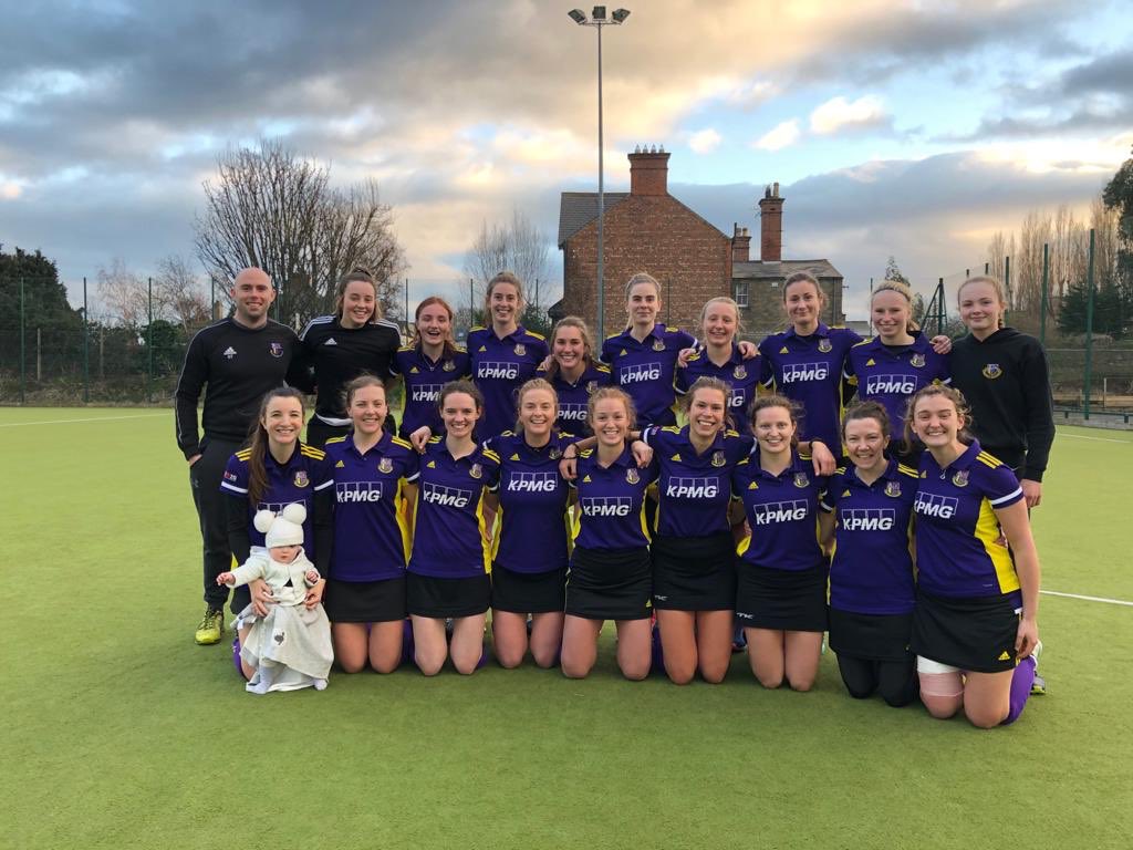 PWHC's tweet photo. That winning feeling! A thrilling #IJC QF for our L2s against a v strong @RailwayUnionHC team. 2-2 at full time and 4-3 in sudden death shootouts. Goal scorers for pem Fiona O’Donovan, Liza Welchx3, Anouk de Jong x2 💪🏼💜💛 @hookhockey @irishhockey https://t.co/KhcCqPivYR